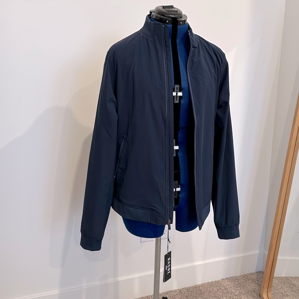 NWT Men’s RHONE Summer Bomber Jacket, Medium